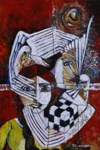 Rashid Ali, 16 x 24 Inch, Acrylic On Canvas, Figurative Painting, AC-RA-024